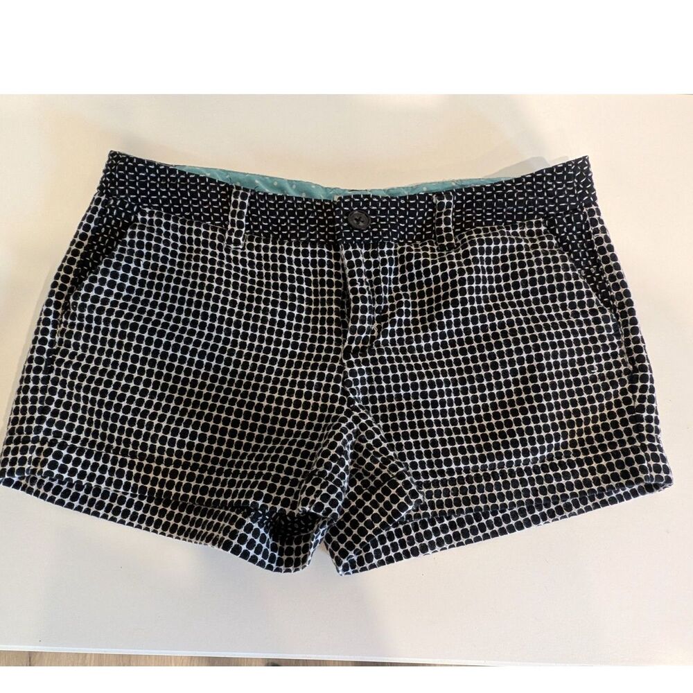 Merona Y2K Black & White Polka Dot Chino Shorts Size 2